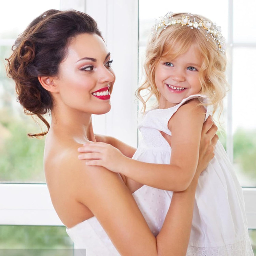 White Pearl Bridal Headband – Wedding Accessory