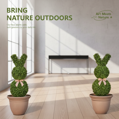 Deluxe Spring Bunny Topiary