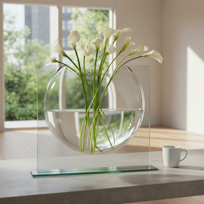 Elite Glass Ellipse Vase