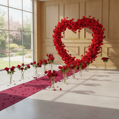 Royal Rose Heart Arch