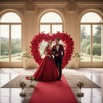 Royal Rose Heart Arch