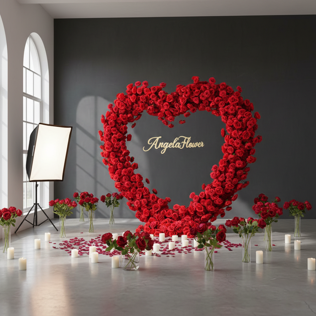 Royal Rose Heart Arch