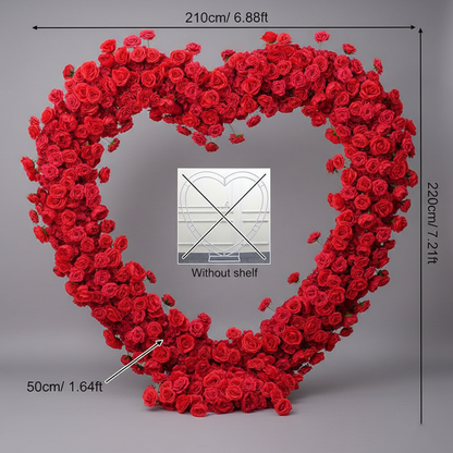 Royal Rose Heart Arch